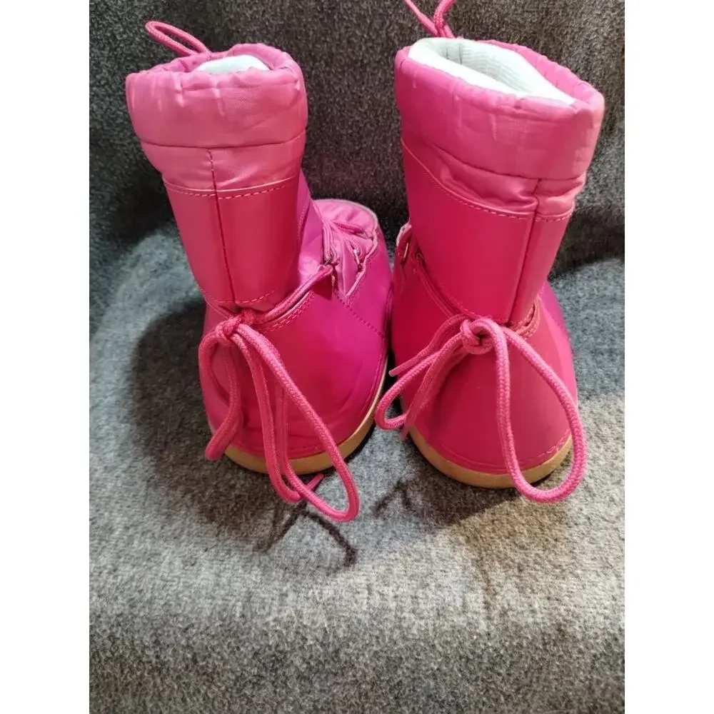 Nova Kids Moon Boots - Girls - Fuchsia Pink - Size 3 - Snow - Warm - Insulated